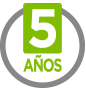 5 años de vida útil