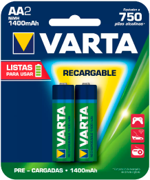 Pilas recargable AA2